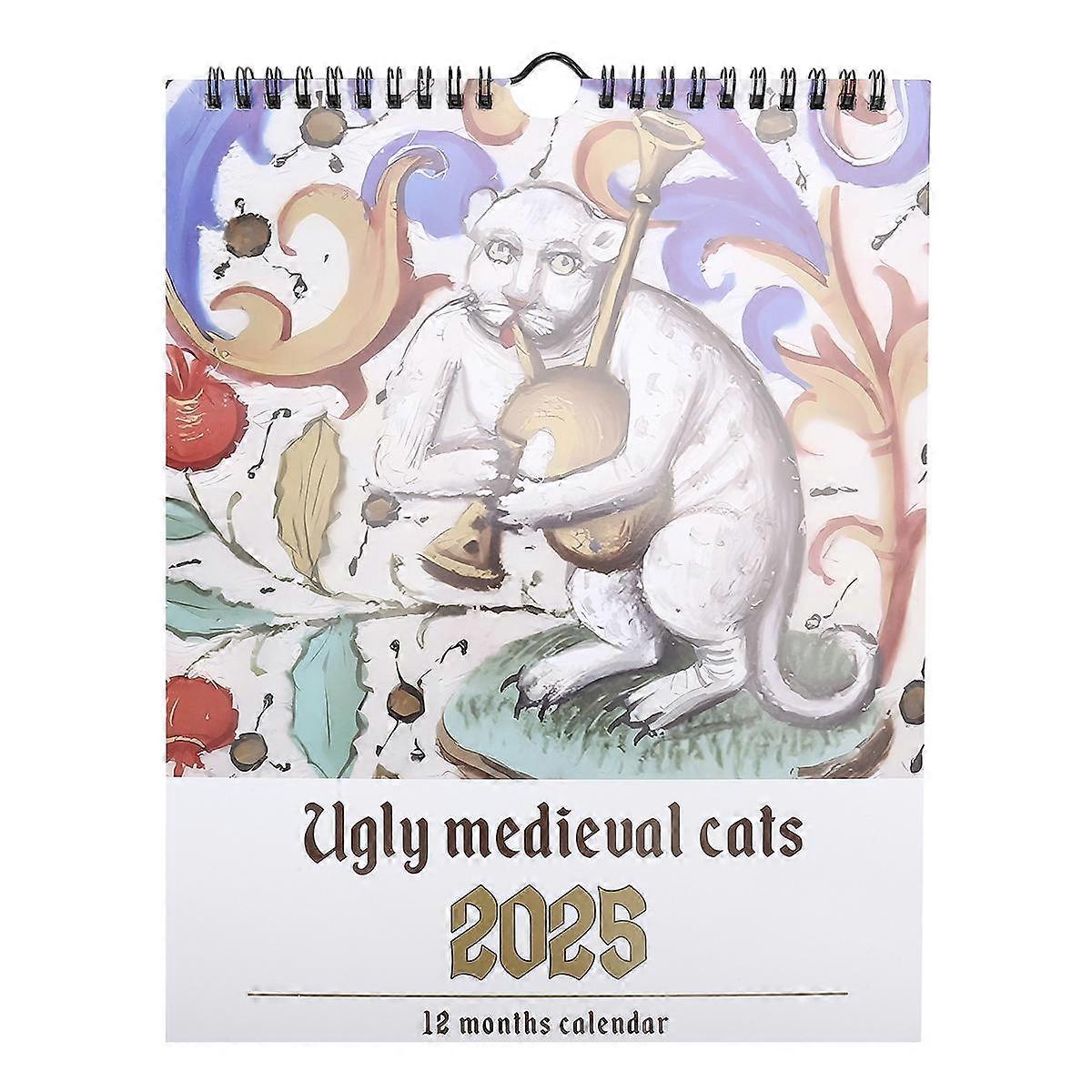 Weird Medieval Cats Calendar Funny Weird Medieval Cat Calendar 2025 Cat Walk Weird Medieval Calenda