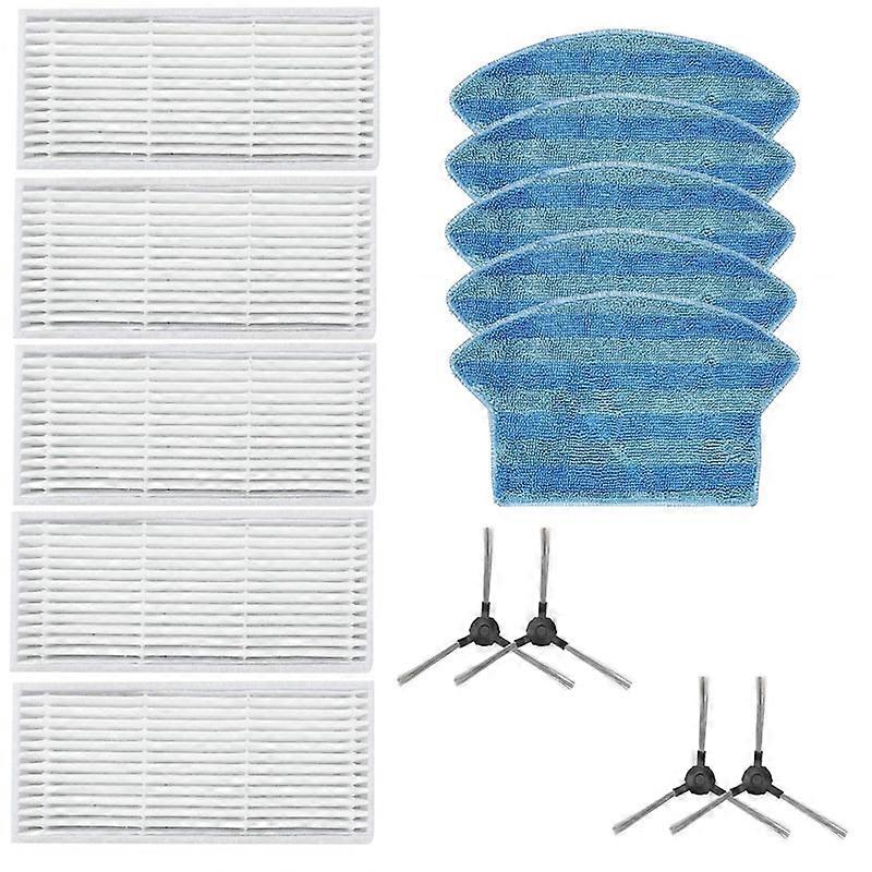 for I2 VCR03 Cleaning Sweeper Replacement Accessories Side Brush Filter Mop Rag Water Tank Spare Pa