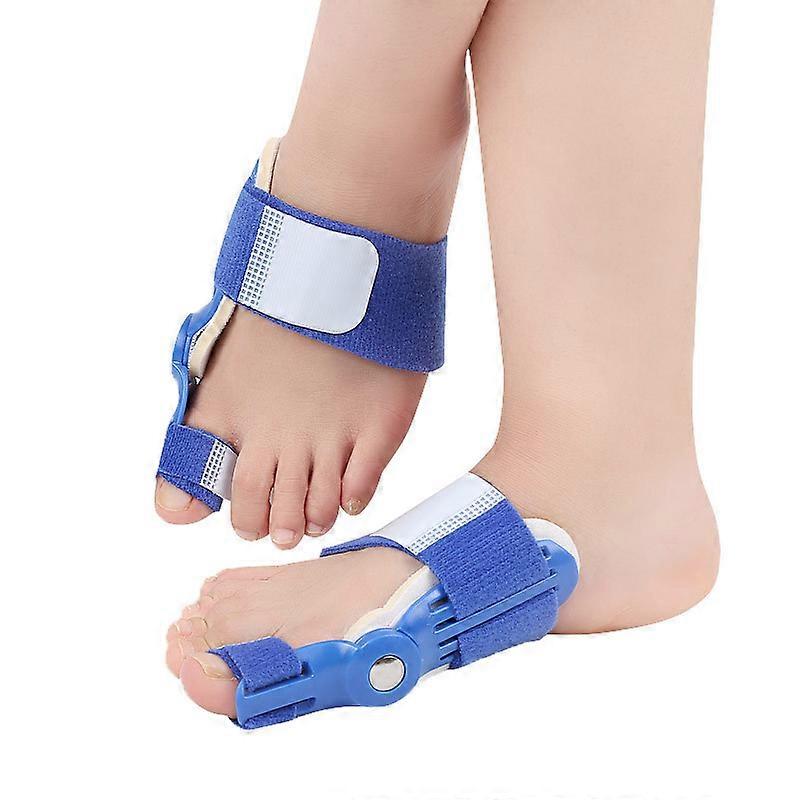 Toe Corrector Big Foot Valgus Correction Strap (2 Pieces, Blue)