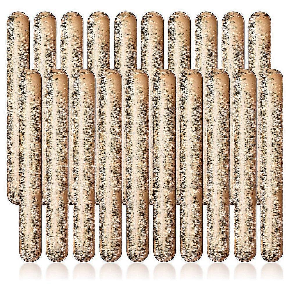 20pieces 8 Inch Kids Rhythm Sticks Music Lummi Sticks Classical Wood Claves Musical Percussion Inst