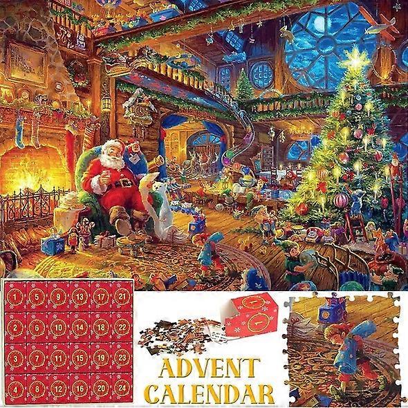 2023 Advent Calendar Puzzle, 1008 Pieces, 24 Days Until Christmas Countdown, Advent Calendar 1