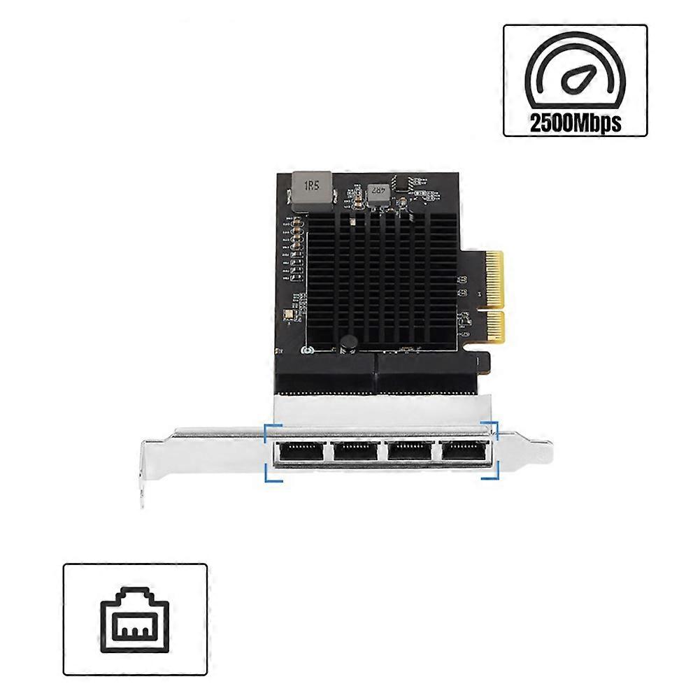Scheda Di Rete PCIe 2,5 Gbps Con Chip Intel I226 V – Bassa Profilo Per Desktop, Server E Workstation, RJ45