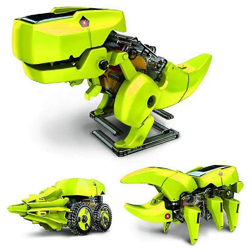 3 In 1 Solar Dinosaurs Robot Building Kit Diy Dinosaurs Solar Powered Robot Technology Learning Educational Toys For Children Zekai