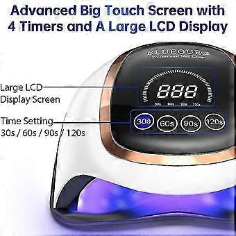 Uv Led Lamp For Nails Drying Manicure Lamp With Memory Function Lcd Display Professional Led Nail Lamp For Nail Art Salon Tools,US plug