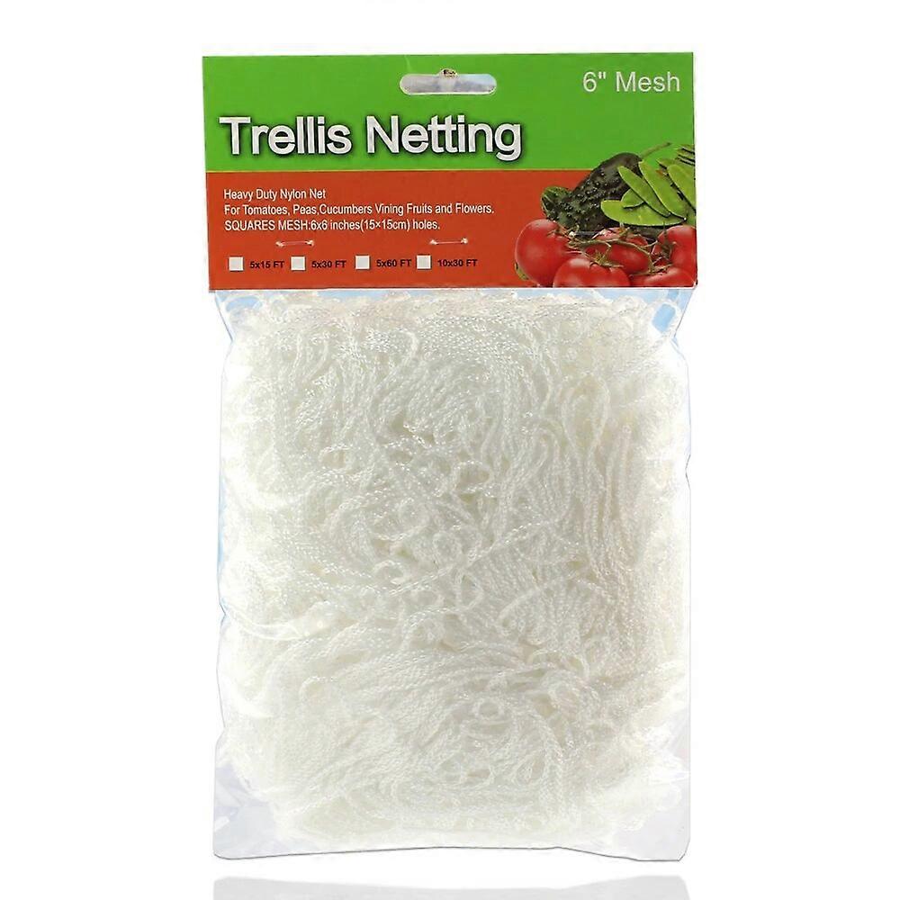 Garden Plant Trellis Netting Heavy Duty Polyester Grow Net with Square Mesh for Climbing Vegetables Fruits Flowers Support Vine