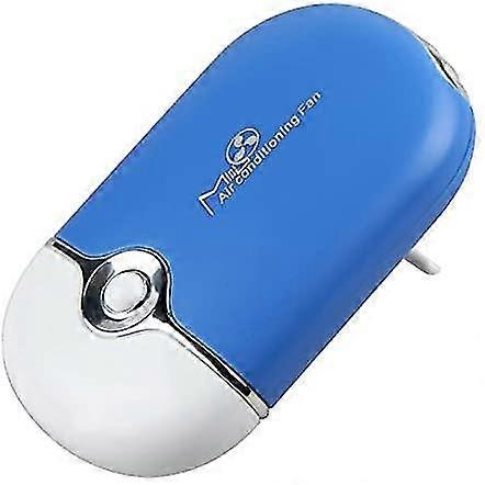 pocket mini usb built-in fan lithium rechargeable travel battery fan air purifier humidifier f015, blue