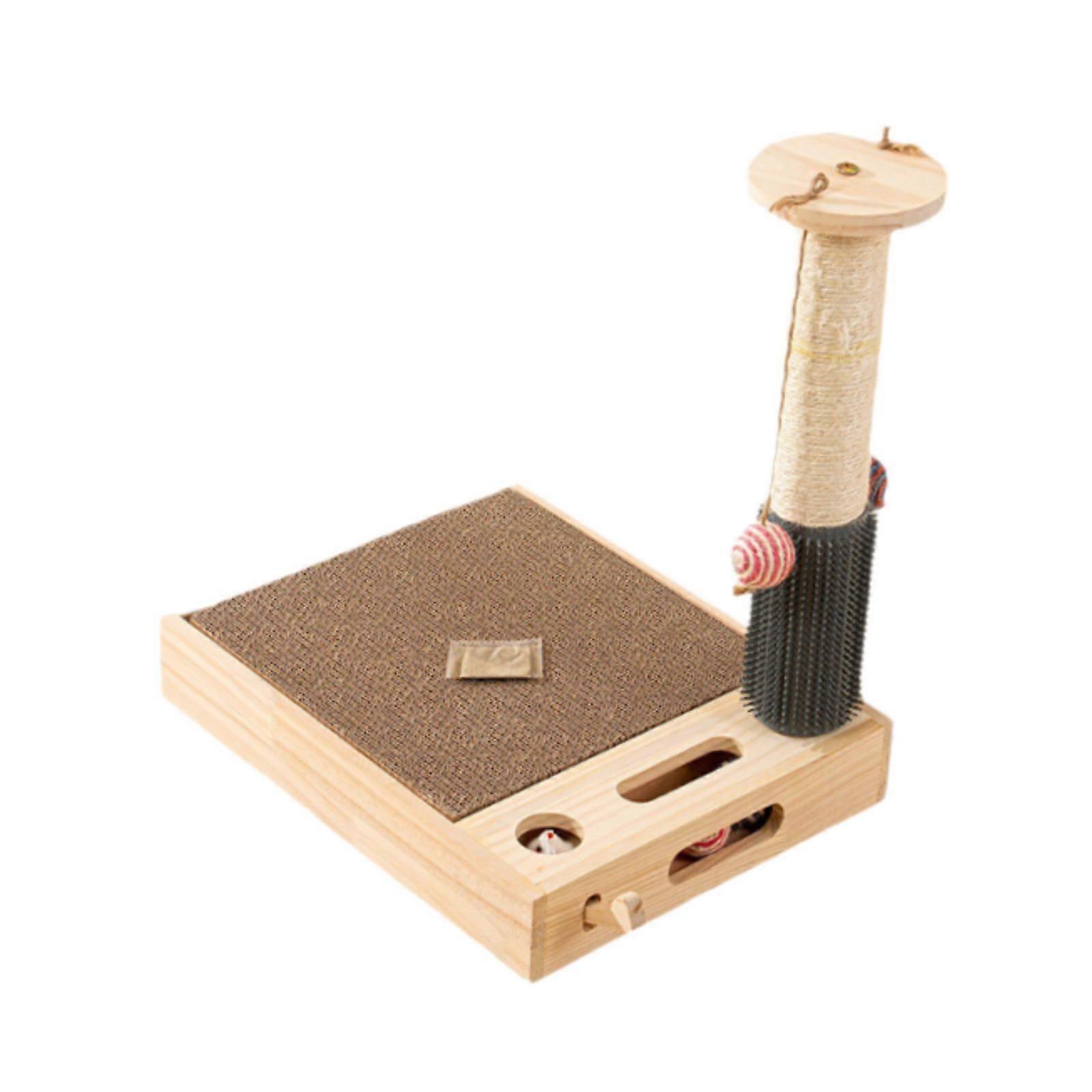 Cat Scratch Post Kitten Puzzles Toy Animals Accessories Cat Scratching Board