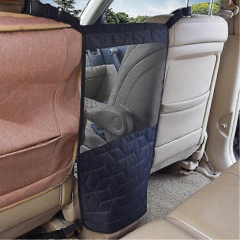Car Dog Barrier Back Seat,pet Barrier Front Seat,dog Barrier For Car Between Seats,dog Net With Adjustable Strap Clips,easy To Be Installed Dog Barrie