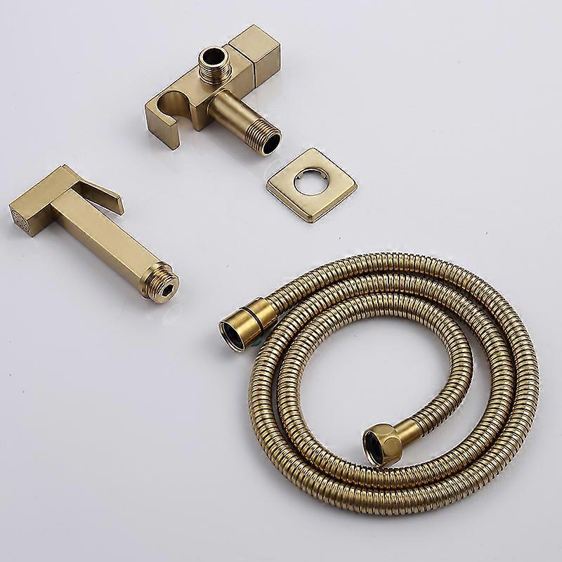 Bidet vandhane messing brusehane vaskemaskine koldt varmt vand mixer kran firkantet bruser sprøjtehoved