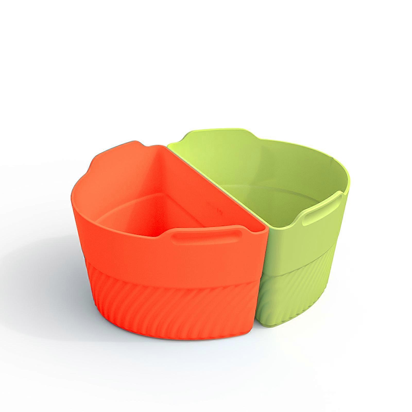 Silikon Slow Cooker Liner Heißluftfritteuse Topf Divide Hitzebeständige Lebensmittel Backform Wiederverwendbar Auslaufsicher