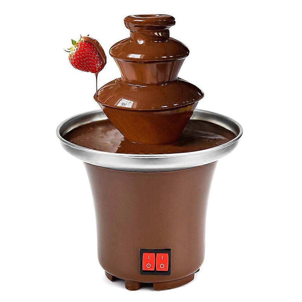 Three Layer Household Chocolate Fountain Chocolate Melt Fondue Chocolate Lava Machine for Melting Chocolate Chocolate Tower US 110V