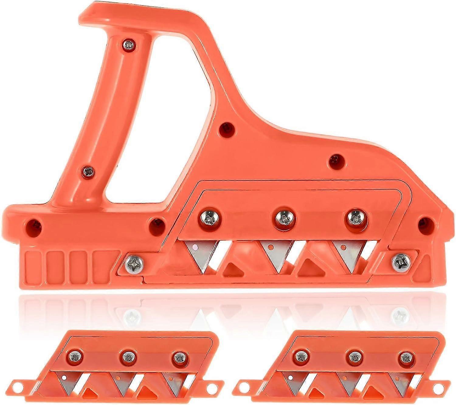 Plasterboard Fast Cutter,Plasterboard Edger Gypsum Board with 10 Blades,Hand Plane Drywall Edge Chamfer Woodworking Hand Tool