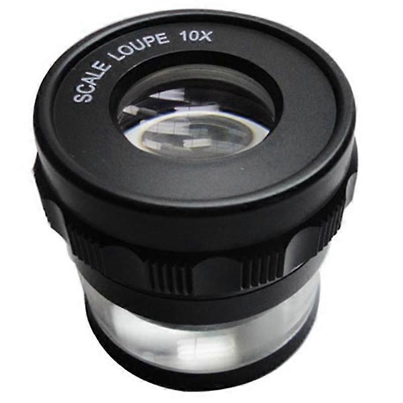 10X Stand Messlupe Skala Lupe Lupe 10X mit Skalierter Lupe