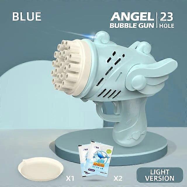 バブルガン子供のおもちゃ電気自動石鹸ロケットバブルマシン屋外の結婚式のパーティーのおもちゃLEDライト子供の誕生日プレゼントバブルブロー玩具