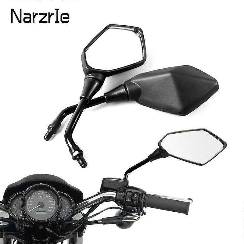 2Pcs/Pair Universial 8mm 10mm Motorcycle Mirror Scooter E-Bike Rearview Mirrors Electromobile Back Side Convex Mirror