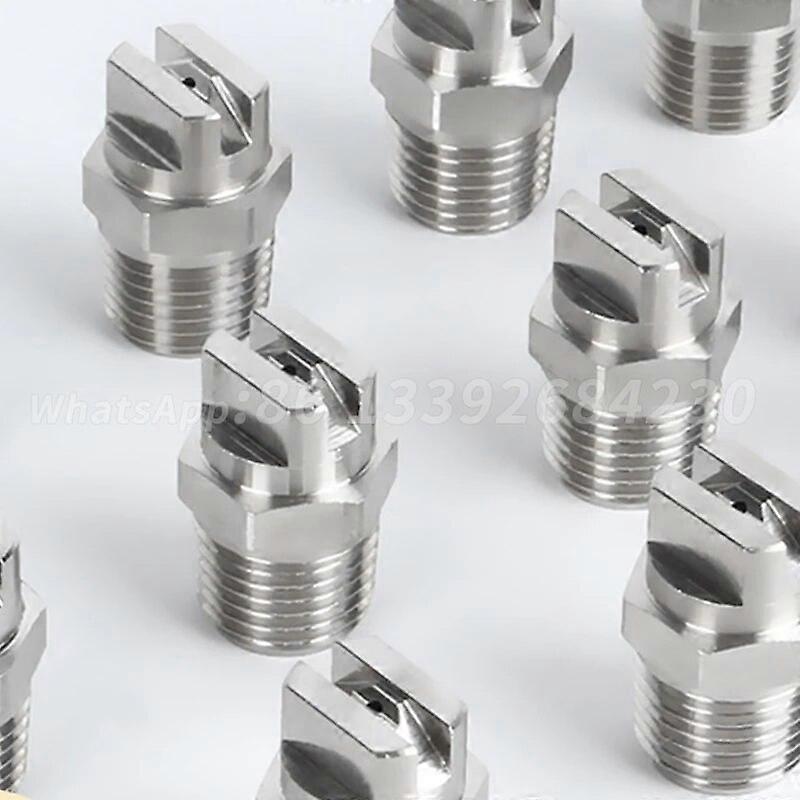 1/4'' Flat Fan Nozzle 0-110degree Vee Jet Water Spray Nozzle HVV V Jet Cooling Nozzle Industrial Flat Fan Spray Nozzle