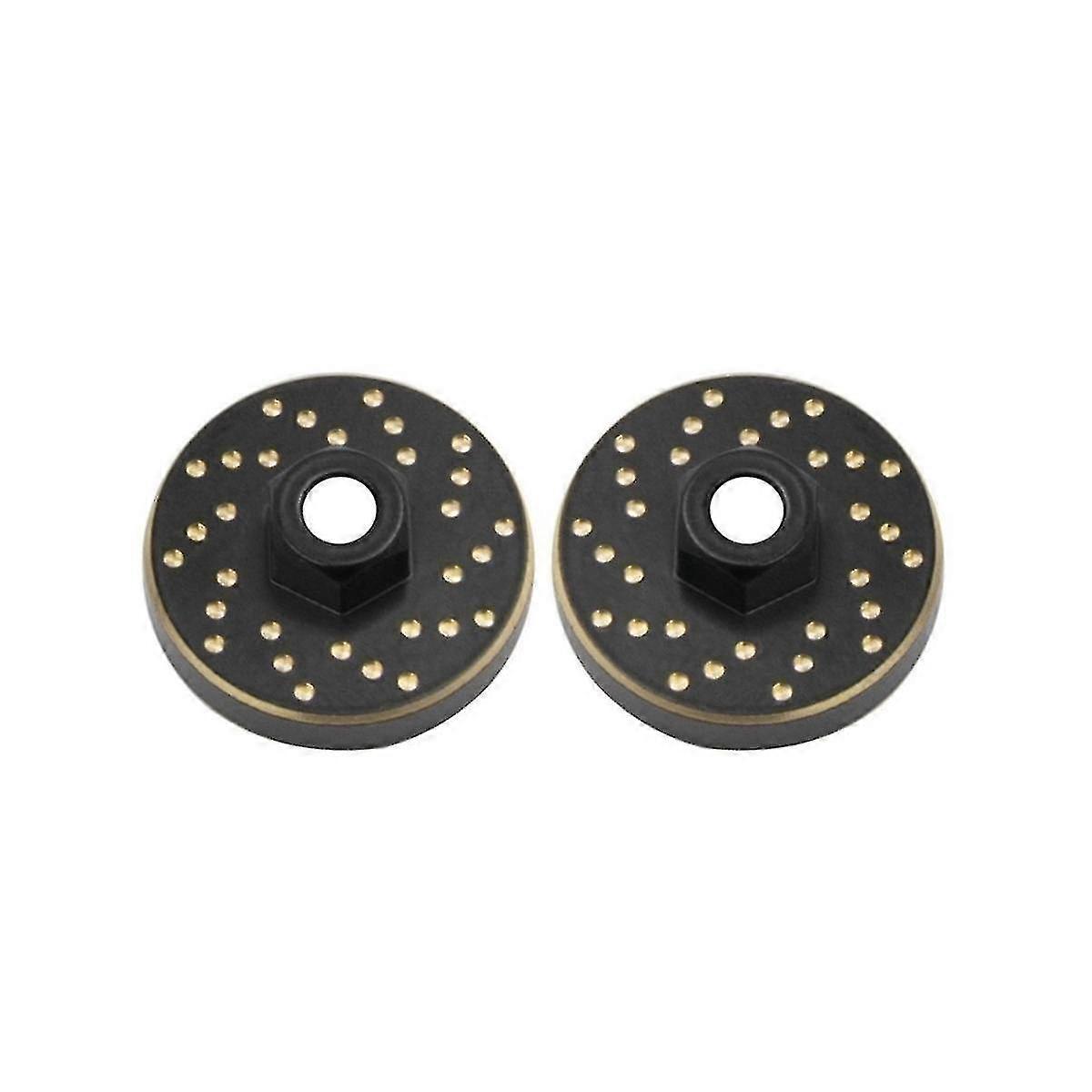 2pcs αντίβαρο προσαρμοστών πλήμνης πλήμνης ροδών ροδών μπροστινού άξονα ορείχαλκου για το Trx4m 1/18 Rc Crawler αυτοκίνητο αναβάθμιση Par