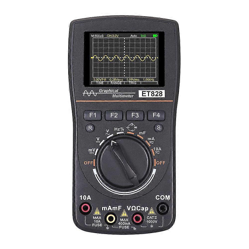 2 In 1 Oscilloscope Multimeter Digital Display Portable Analog Bandwidth 20khz 200ksps