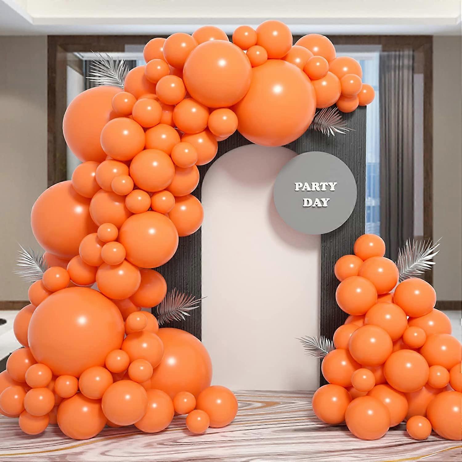 100pcs Orange Latex Balloons +10 +12 +18 inch Orange Balloon