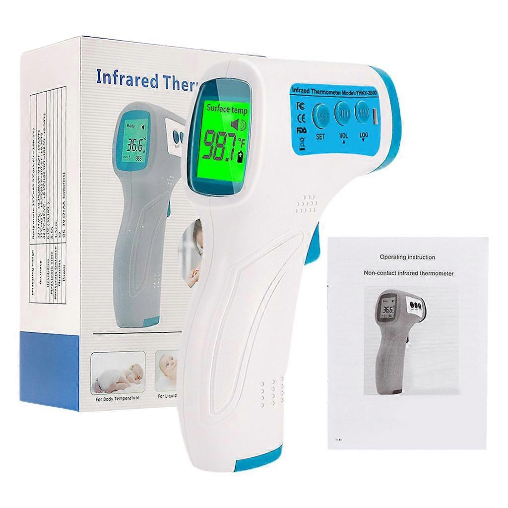 Non-Contact Body Infrared Forehead Thermometer Muti-fuction with LCD Display Digital Temperature Measuring Tool for Toddlers Children Adults