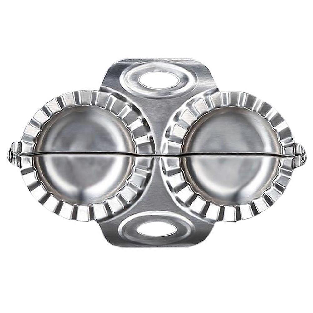 Durable Dumpling Mold Dumpling Making Tool Stainless Steel Dumpling Maker for Home Kitchen Restaurant (Silver)