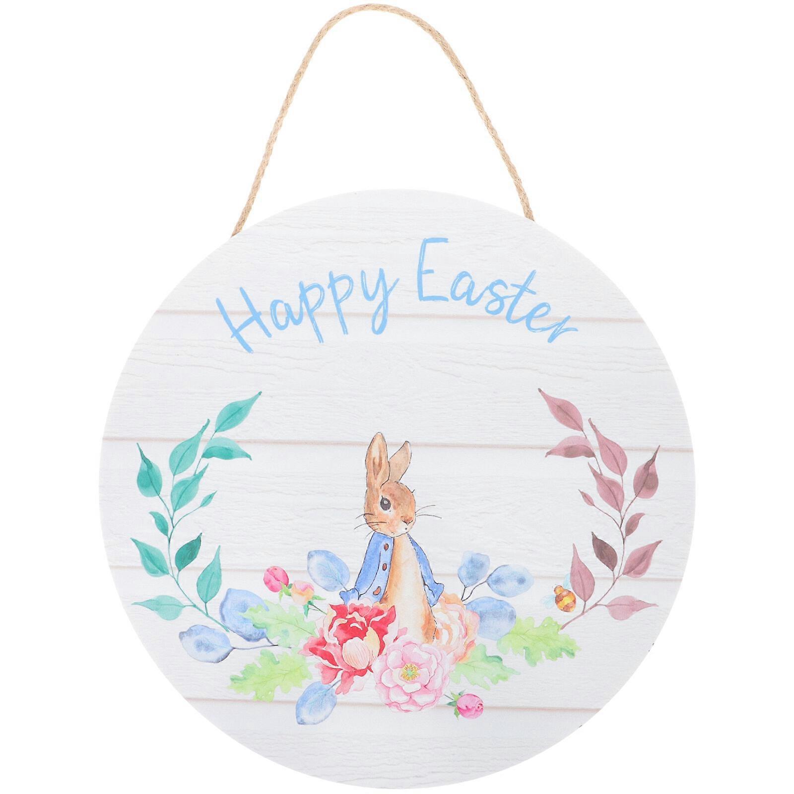 عيد الفصح الديكور خشبية عيد الفصح الباب تسجيل الترحيب علامة عيد الفصح شنقا لوحة حزب صالح