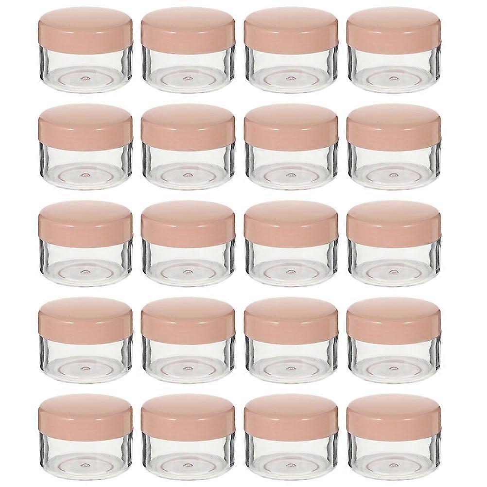 20Pcs Face Cream Bottles Small Cream Sample Jars Leak-proof Containers Transparent Cases