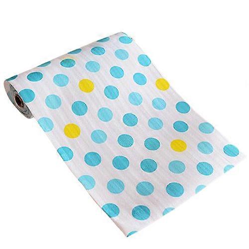 300cm Cute Polka Dots Shelf Paper Cabinet Drawer Liner Kitchen Table Mat