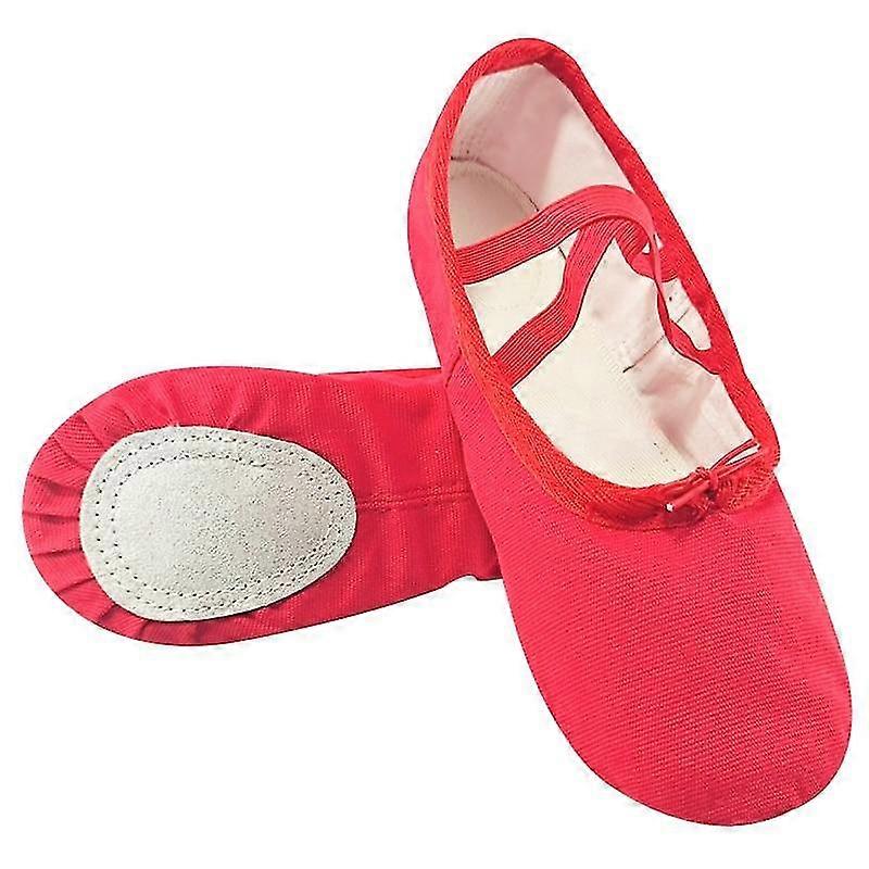 Chaussures de ballet en toile, chaussure de yoga classique à semelle fendue pour bébé