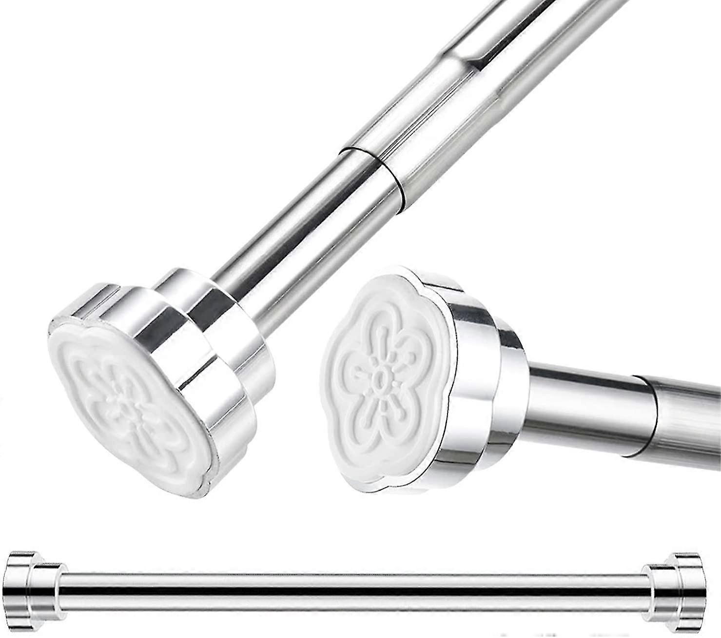 قضيب قابل للتمديد ، 40-55 سم ، قضيب تلسكوبي من الفولاذ المقاوم للصدأ ، قضيب ستارة ، قضيب دش ، سكة ملابس