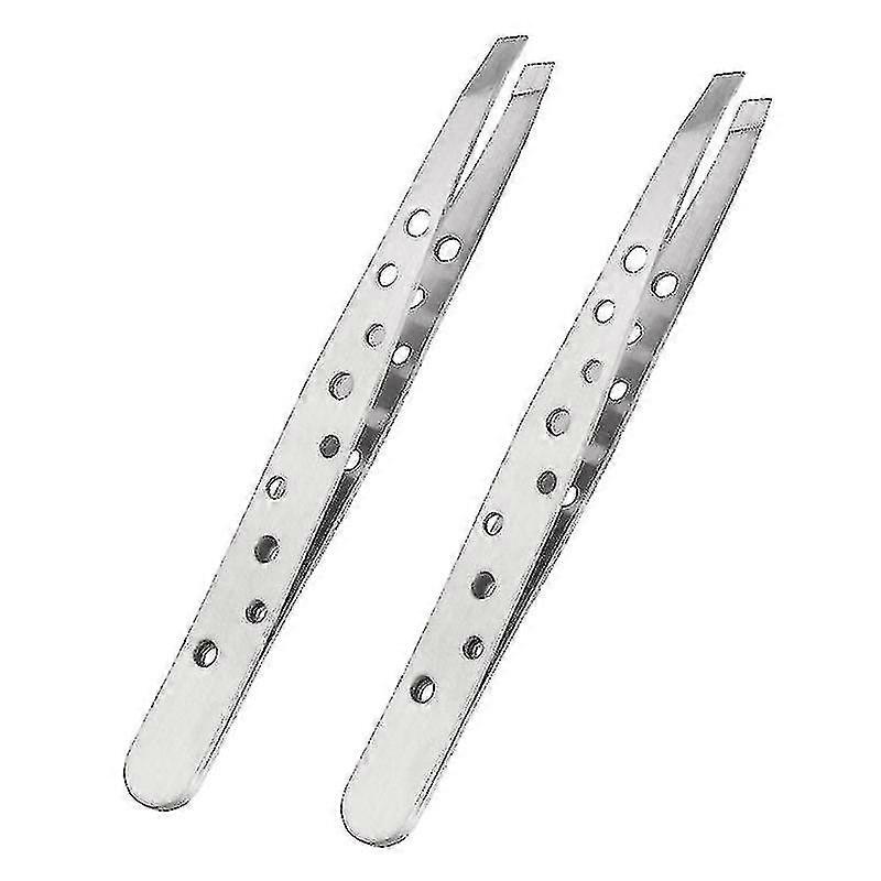 Tweezers Slanted Tips Elegance Eyebrow Trimming Forceps