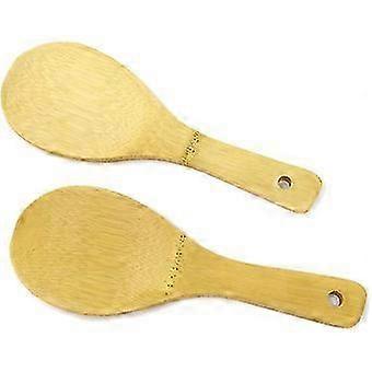 2PCS Bamboo Rice Scoops Paddles for Kitchen (20cm)