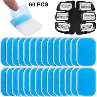 60pcs Gel Sheets For Gel Pad, Abs Trainer Replacement Gel Sheet Abdominal Toning Belt Muscle Toner Ab Trainer Accessories