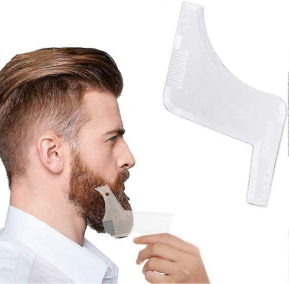 2 Pack Beard Shaping Comb Symmetric Beards Shaper Styling Trim Template Facial Hair Grooming Tool