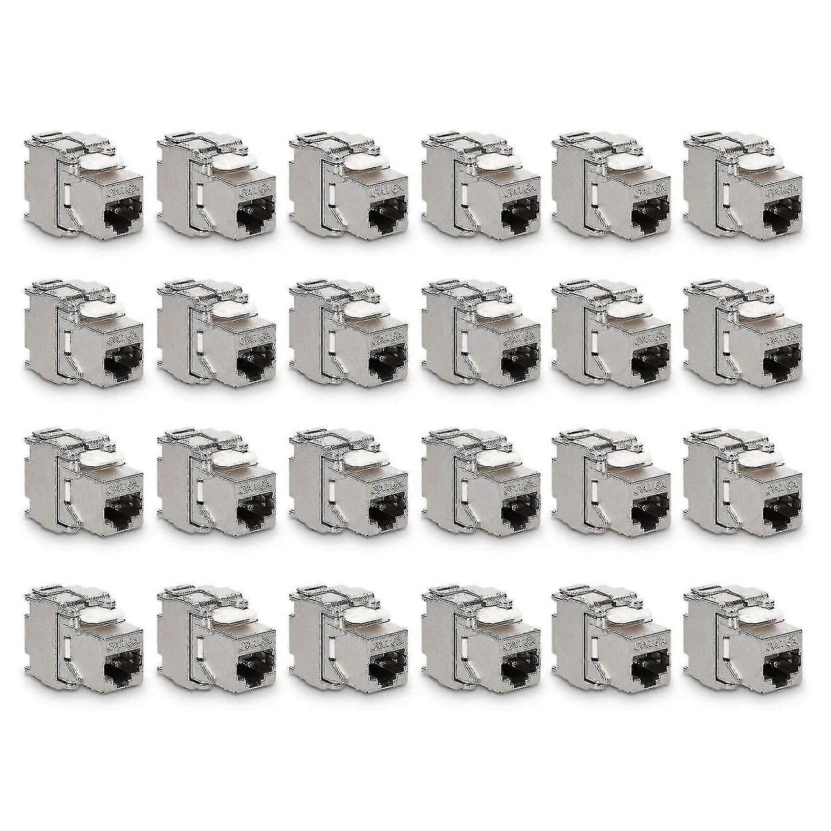H-24 Piece Cat6a Shielded Keystone Jack Rj45 Cat 6a Ethernet Module