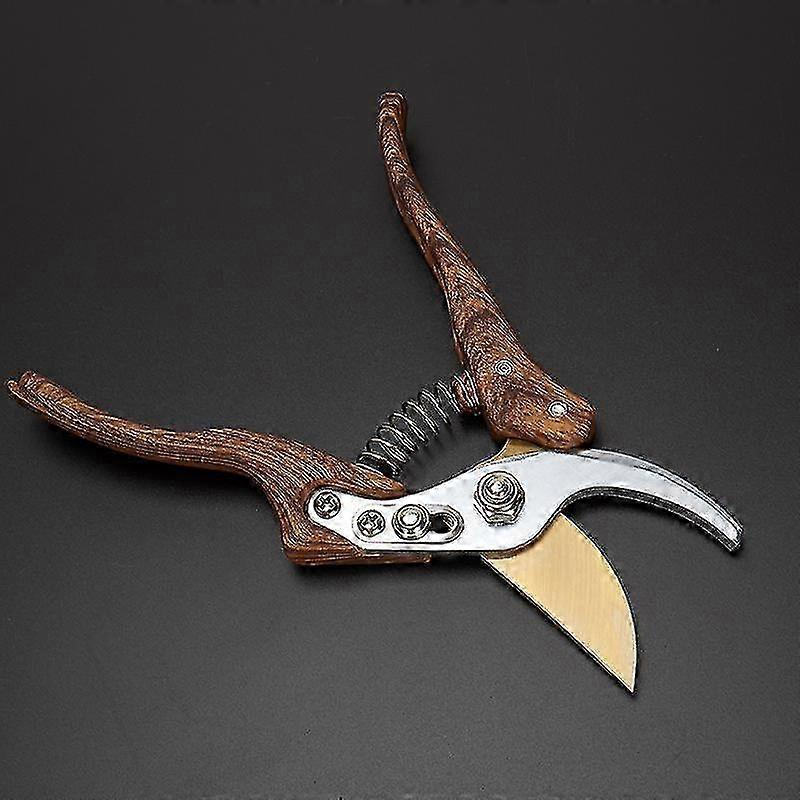 2-Pack Curved Pruning Shears With Stainless Steel Blades - Comfort Grip Garden Scissors