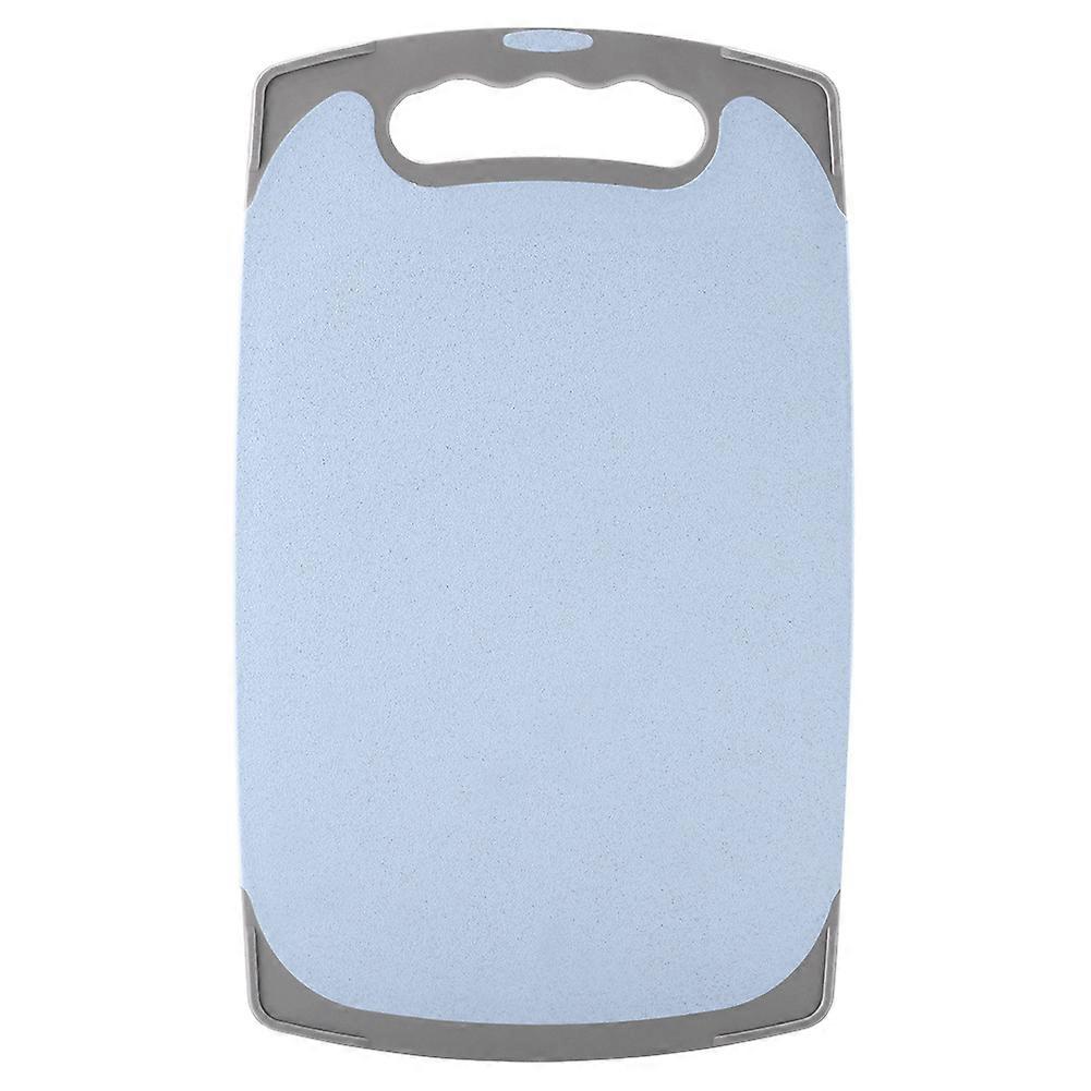 Antibacterial Wheat Straw Chopping Board Non-slip Cutting Board Kitchen Tool S Size (Blue)