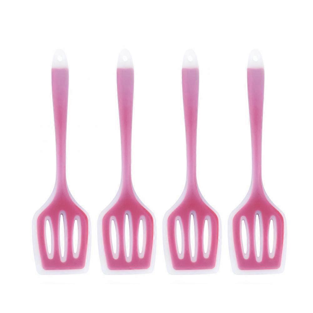 Silicone Slotted Turner With Long Handle Cooking Tool Kitchenware