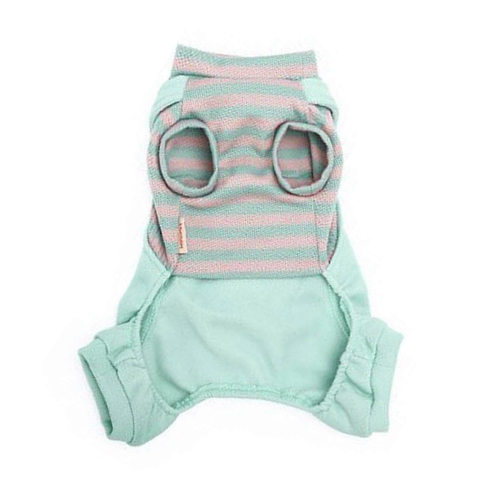 Cat Clothes Fashionable Soft Comfortable Warm Kitty Clothes for Spring Summer Autumn Green Small Fuzzy Ball XS