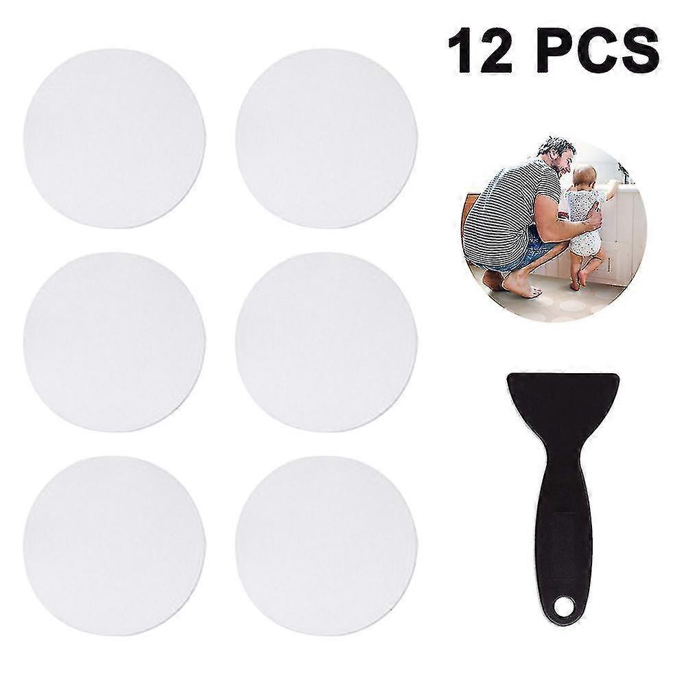 滑り止めバスタブステッカー 12 個接着剤の抗スリップ シャワー ステッカー 浴槽用, バスルーム, 階段 プレミアム スクレーパー付き