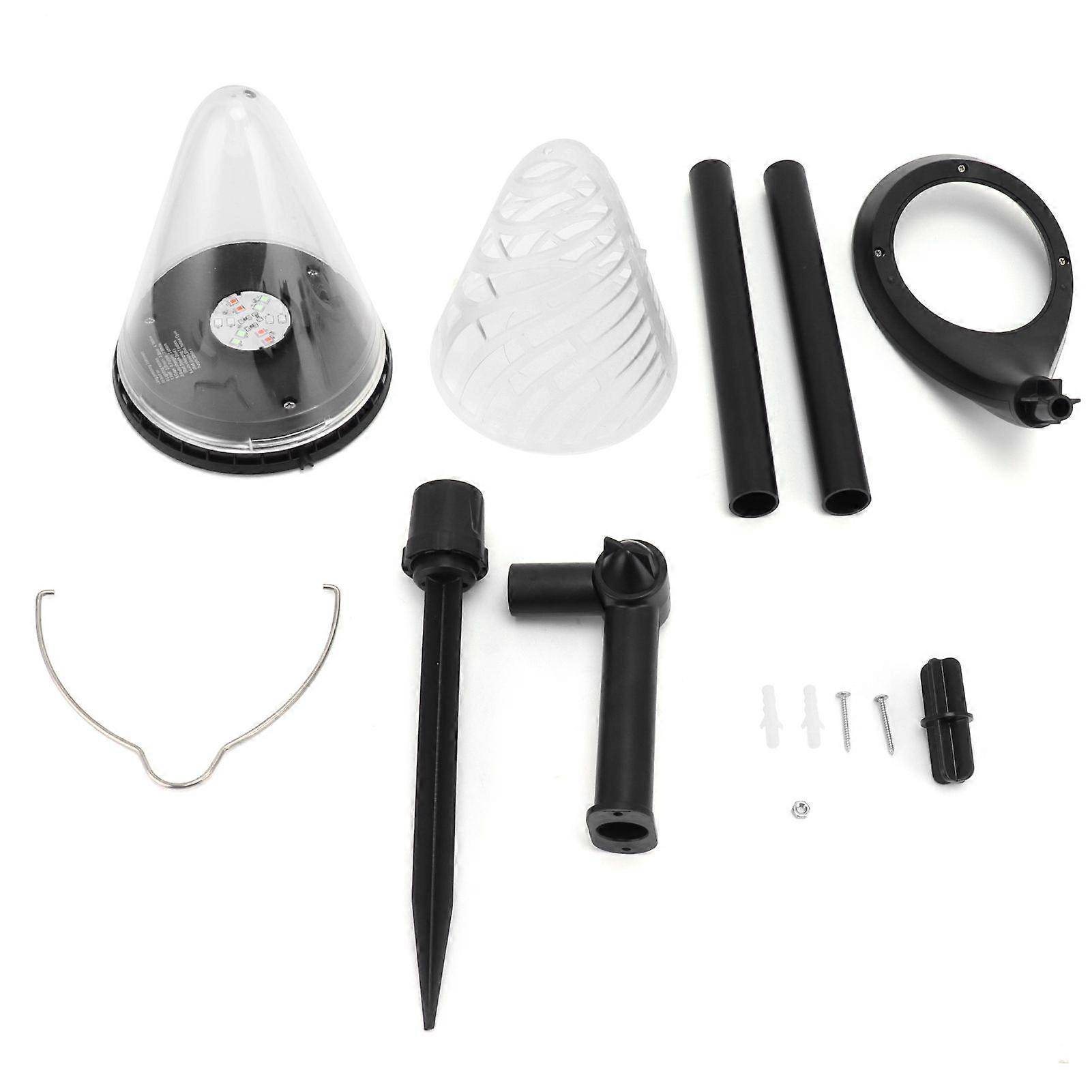 LED Solar Lawn Lamp RGB Gradient Ground Inserted Landscape Lamp with 9 Mode for Outdoor Garden Decor