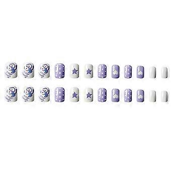 DIY Fake Nail Pure Color Full Cover Nagel mit Klebelaschen