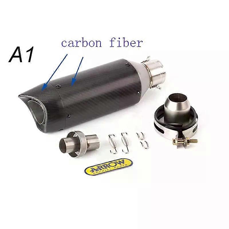 Țeavă de eșapament universală cu săgeată pentru motocicletă 51mm Eșapament din fibră de carbon Escape Modified Muffler DB Killer pentru R3 Z900 GSX750R K8 R6