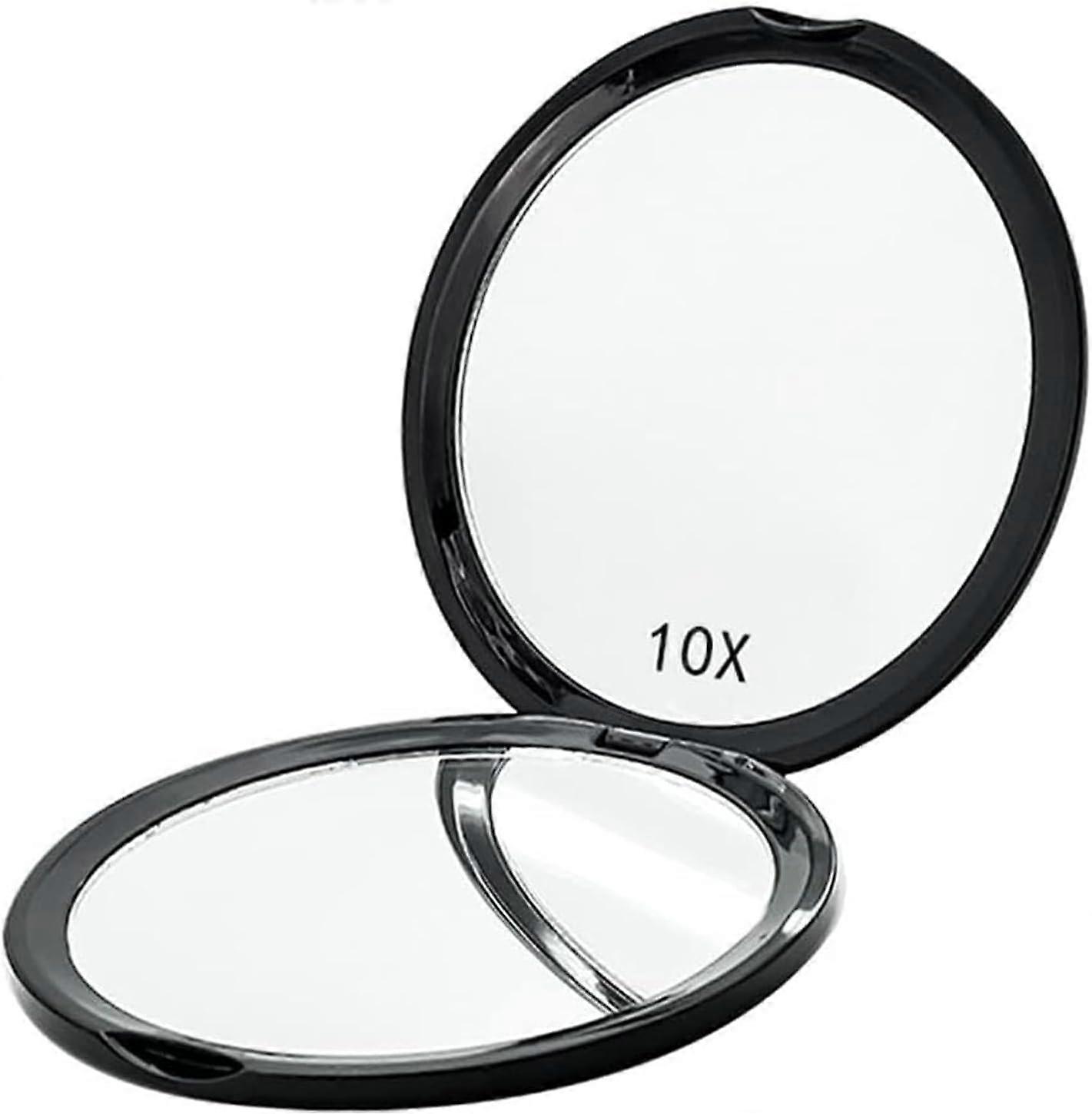 Round Compact Mirror Double-Sided Makeup Mirror 4 Inch Stylish Design Travel-Friendly with Durable Glass