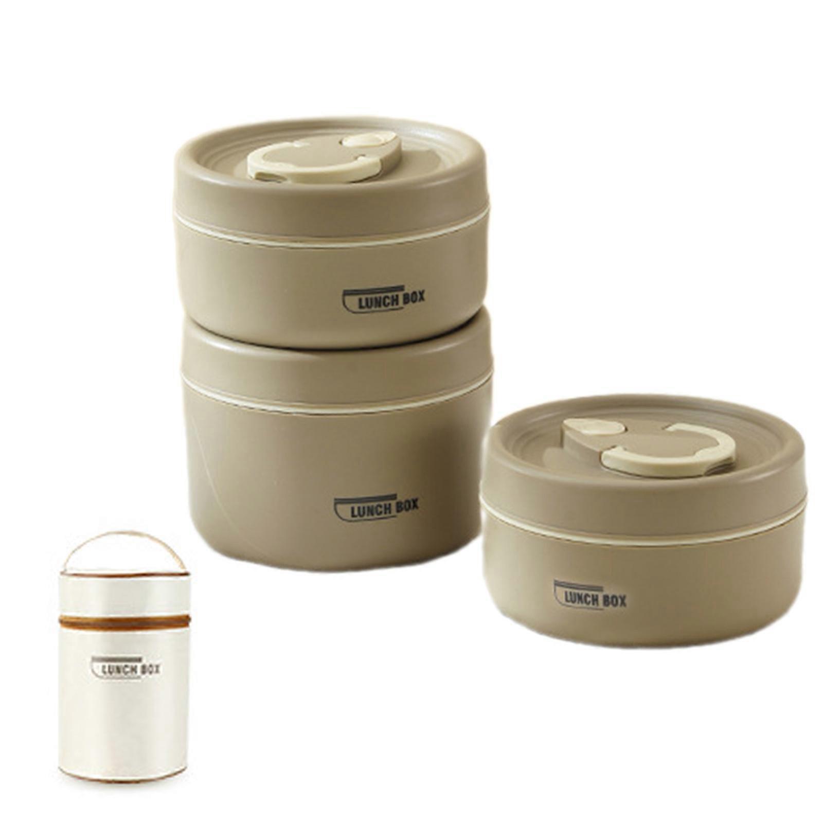 Leak proof Insulated Lunch Box Durable Stainless Steel Lunch Container for Adults Insulated and Stackable Container Set