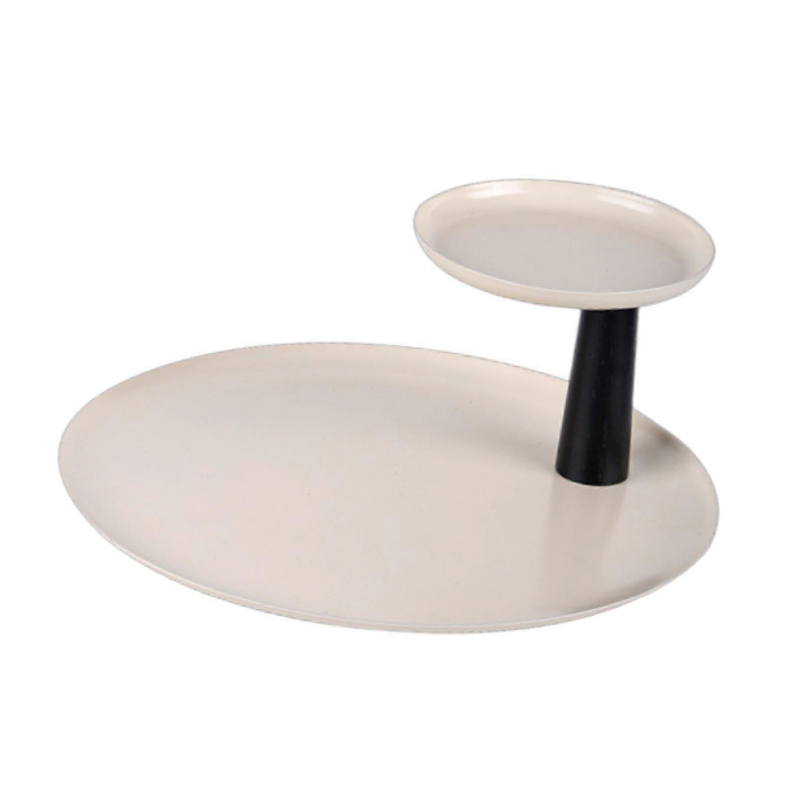 صينية منشفة المجوهرات طبق دائري يقدم صينية الطبقة لنظارات المخزن قلادات بيضاء