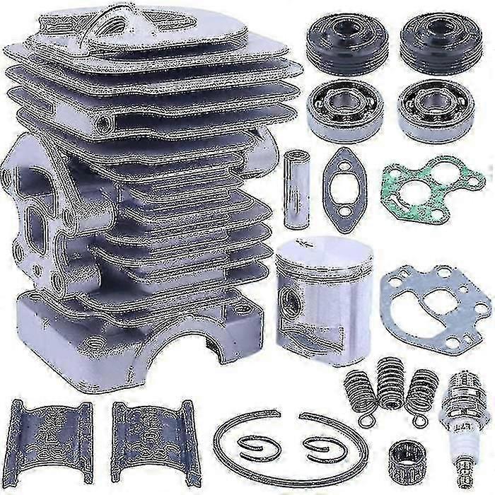 39mm Cylinder Piston For Husqvarna 235 236 240 Chainsaw Spark Plug Gasket+(-jy
