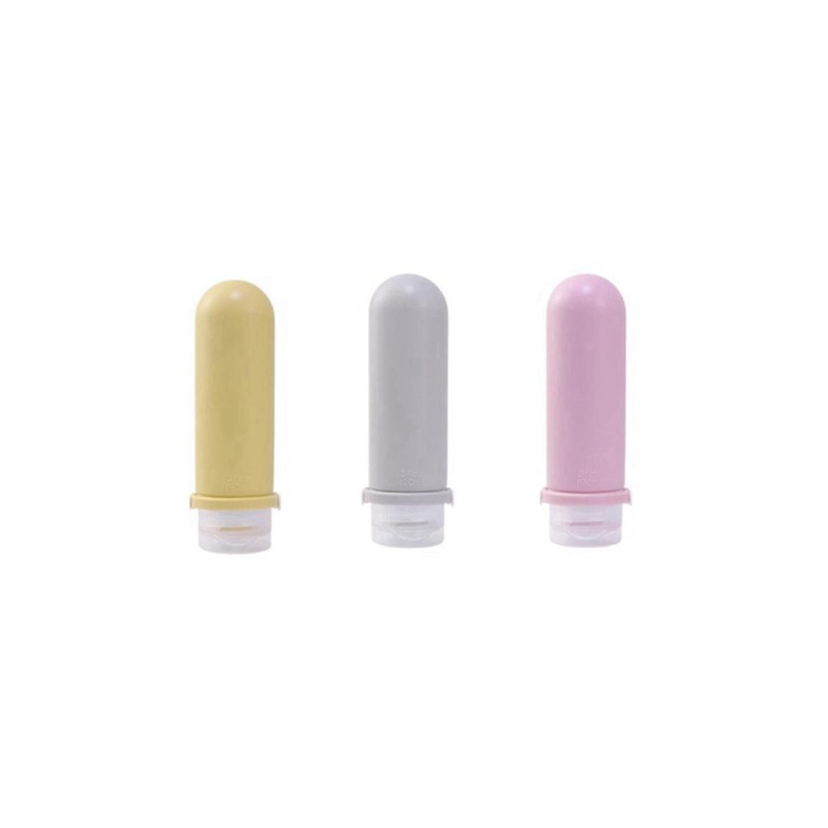 携帯用シリコーン旅行びんの液体の容器の空の詰め替え式のパッキングのローションのシャンプーの容器のクリームの旅行90ml D