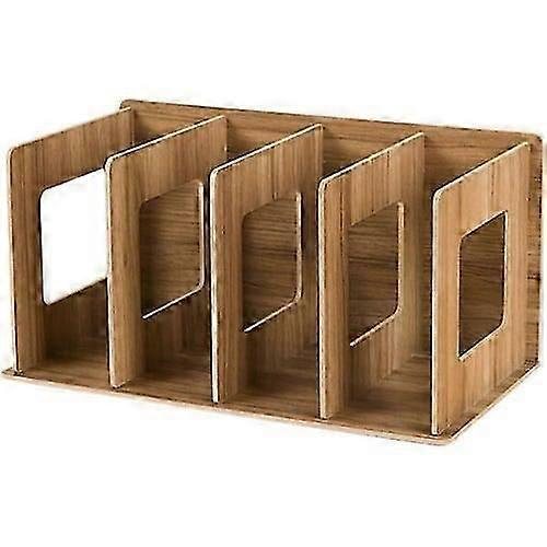 Zc Wooden Storage Rack For Cds - Dvds - Books -, Nature, 30.5 X 15 X 17cm