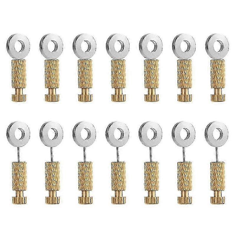 14 قطعة من إبر تحديد المواقع الجلدية ، خياطة جلدية لتحديد المواقع إبرة جلد قفل دبابيس Leathercraft تقع الإبر